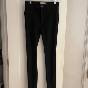 FREE PEOPLE LONG and lean high waist black jean 25